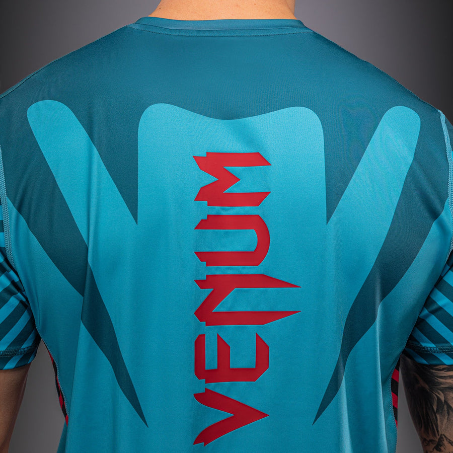 Venum Attack 90 Dry-Tech T-Shirt - Turquoise/Red — product view 5