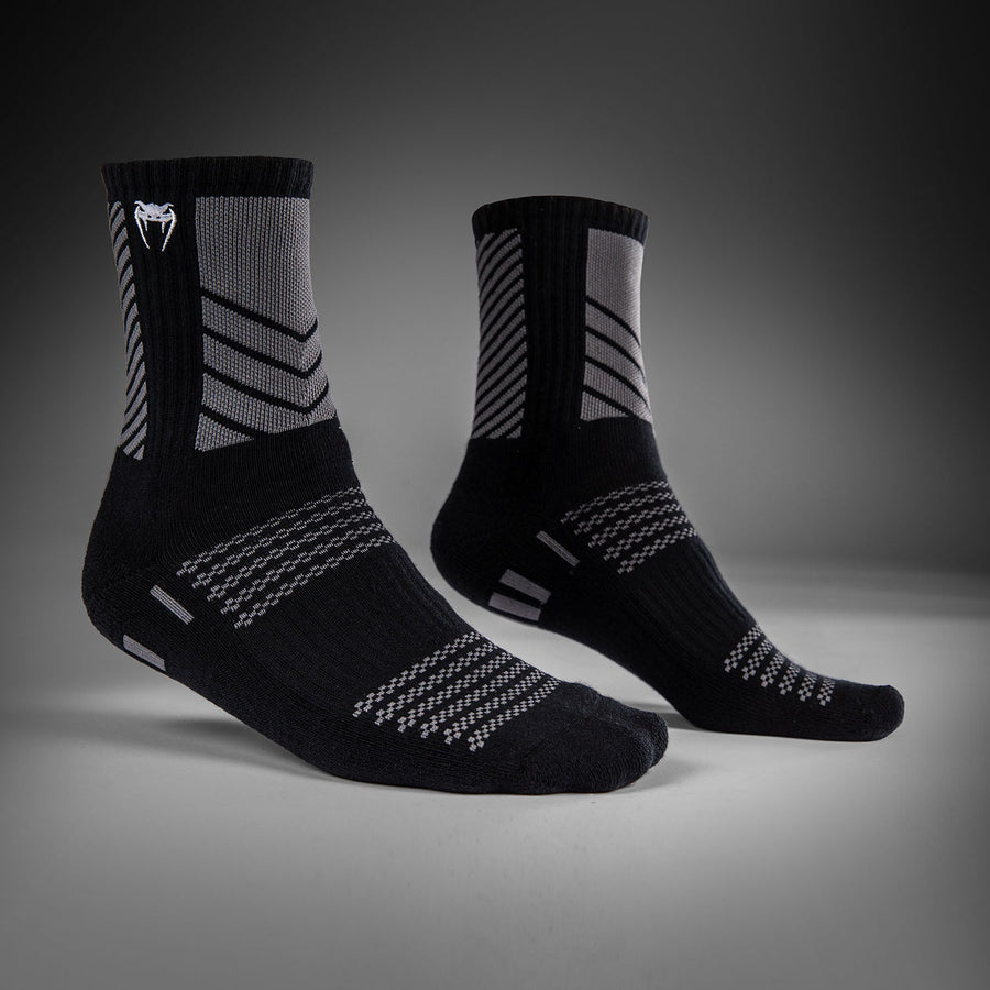 Venum Vector Crew Socks 3 Pack - Black/Grey — product view 2