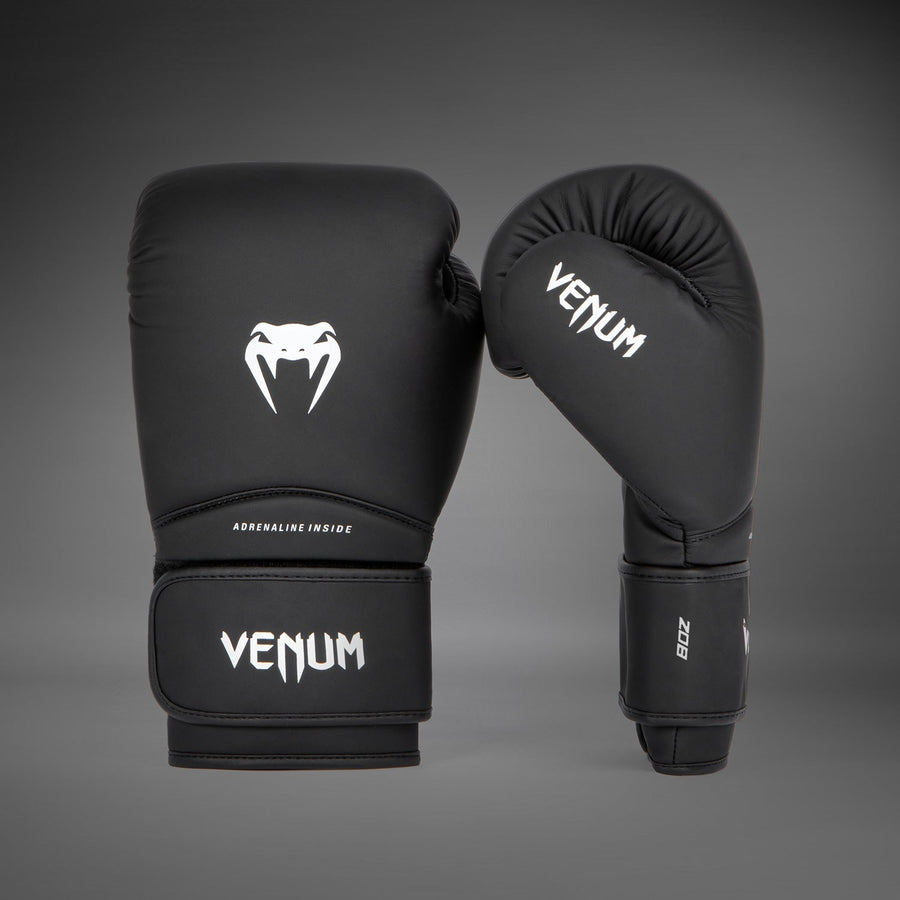 Venum Contender 1.5 Kids Boxing Gloves - Black/White — product view 2