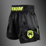 Venum Classic Evo Muay Thai Shorts - Black/ Neon Yellow — product view 2