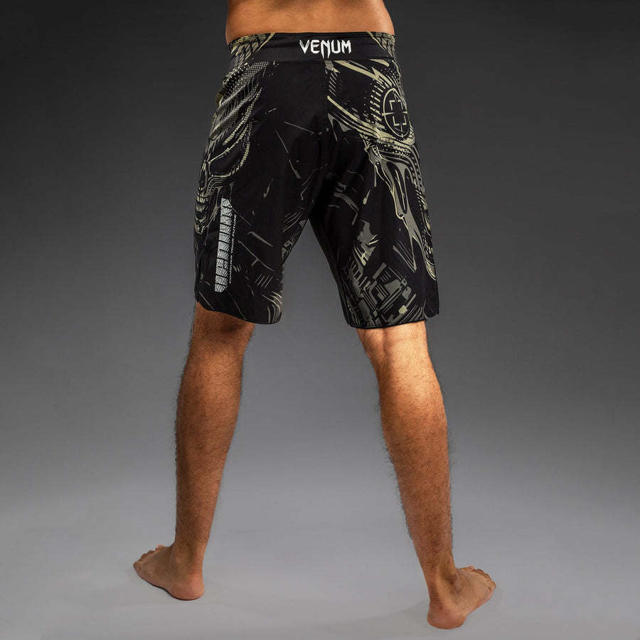 Venum Invader Fight Shorts - Black/Sand — product view 5