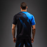 Venum No-Gi 6.0 Dry Tech T-Shirt - Black/Blue