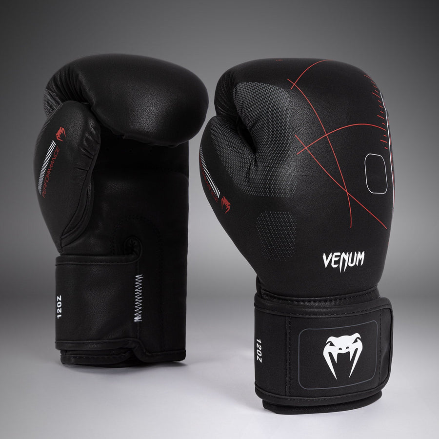 Venum Tactical XT Boxing Gloves - Black/Fire Red — product view 3