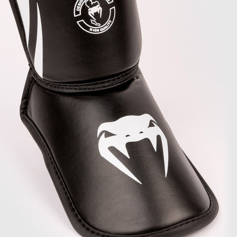 Venum Challenger Kids Shin Guards - Black/White — product view 3