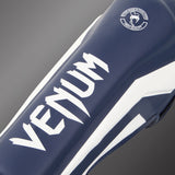 Venum Elite Standup Shin guards - White/Navy Blue — product view 2