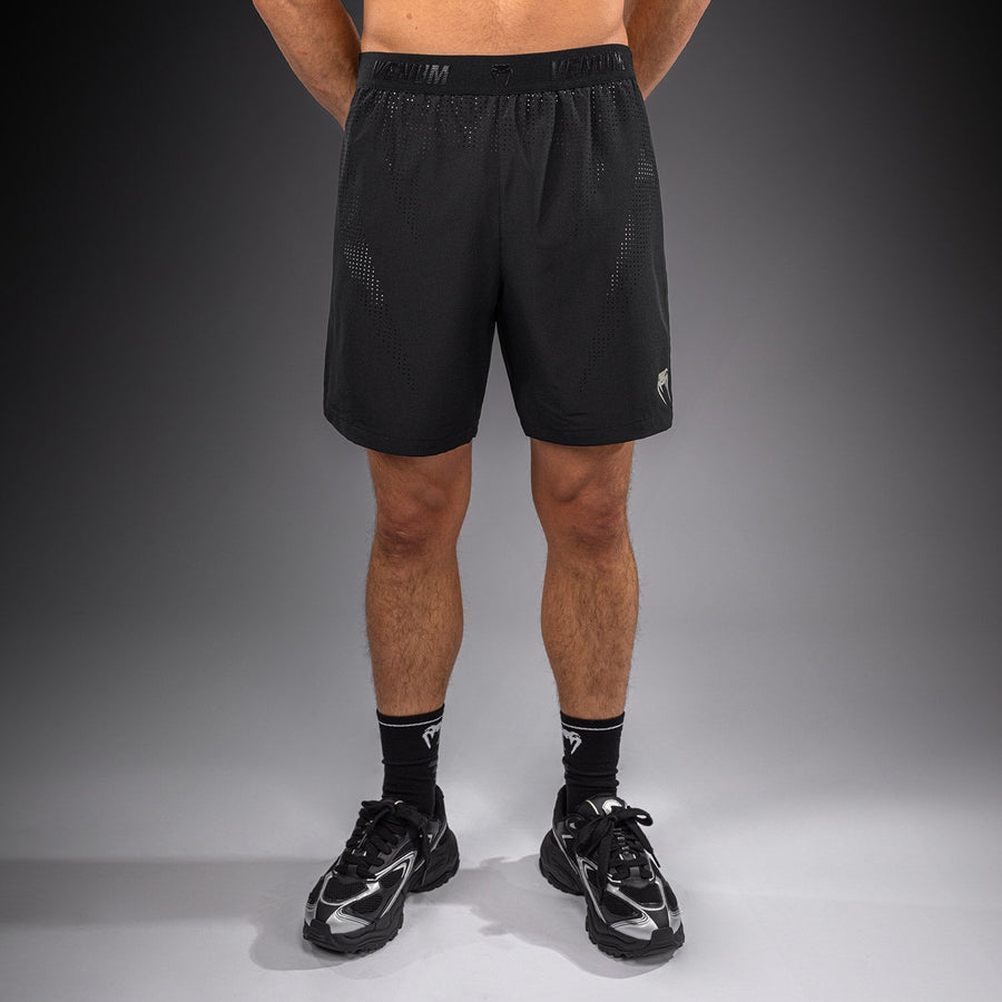 Venum Lazer Hybrid Training Shorts - Black/Grey — product view 2