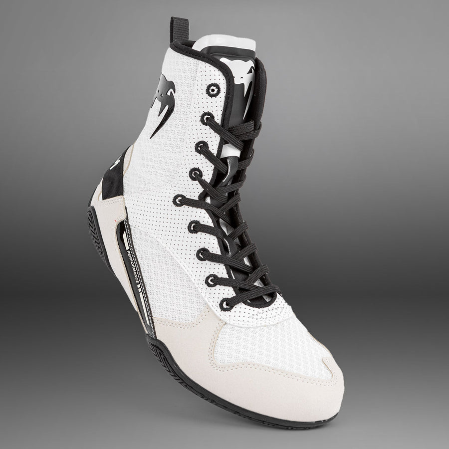 Venum Elite Boxing Shoes - White/Black — product view 10
