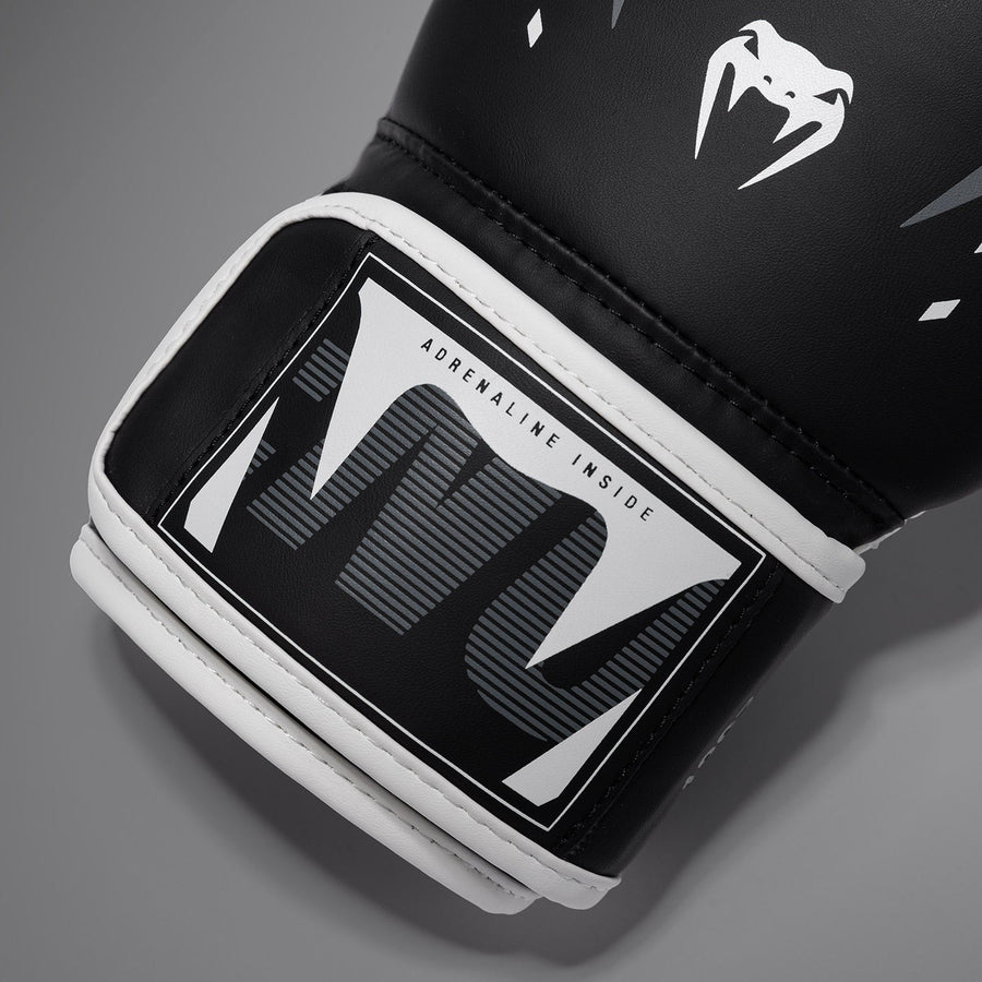 Venum Adrenaline Boxing Gloves - Black/Silver Grey — product view 3