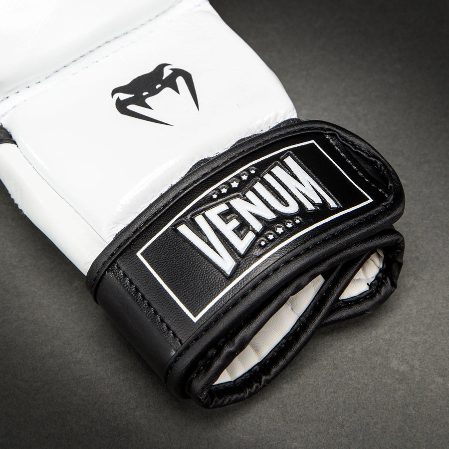Venum Attack 2.0 Sparring Gloves Leather - Black/White