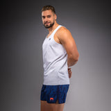 Venum Aqua Tank Top - White/Blue — product view 3