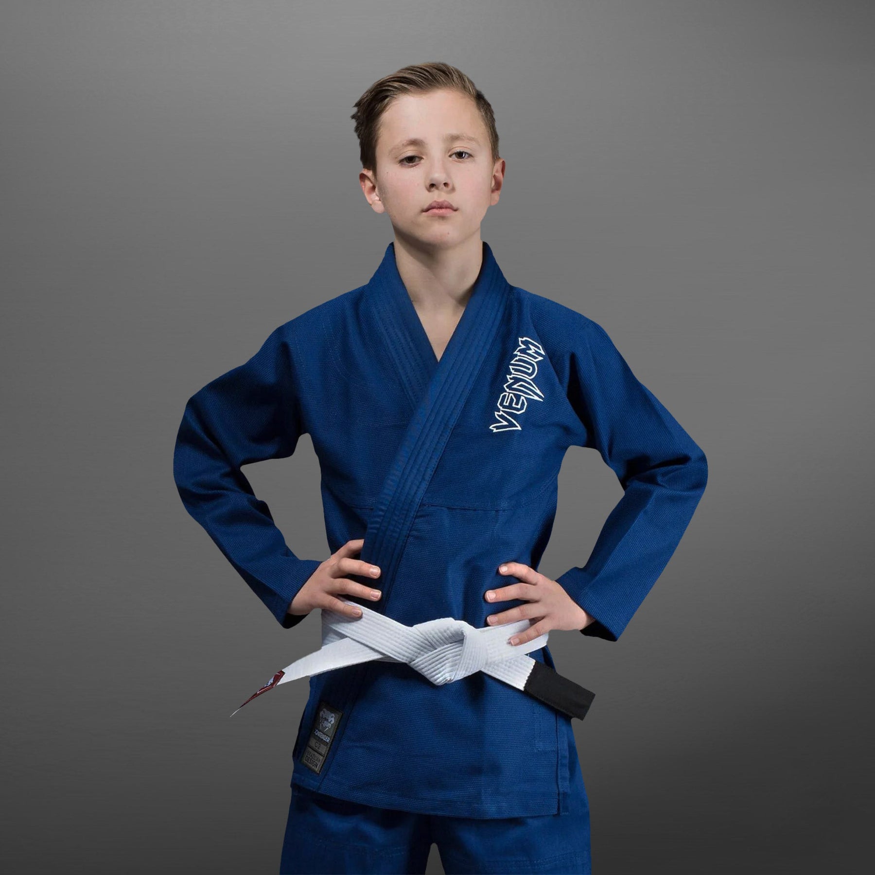 Venum Contender Kids BJJ Gi (Free white belt included) -Blue