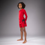 Venum Light Kids Fight Shorts - Cherry Red — product view 6