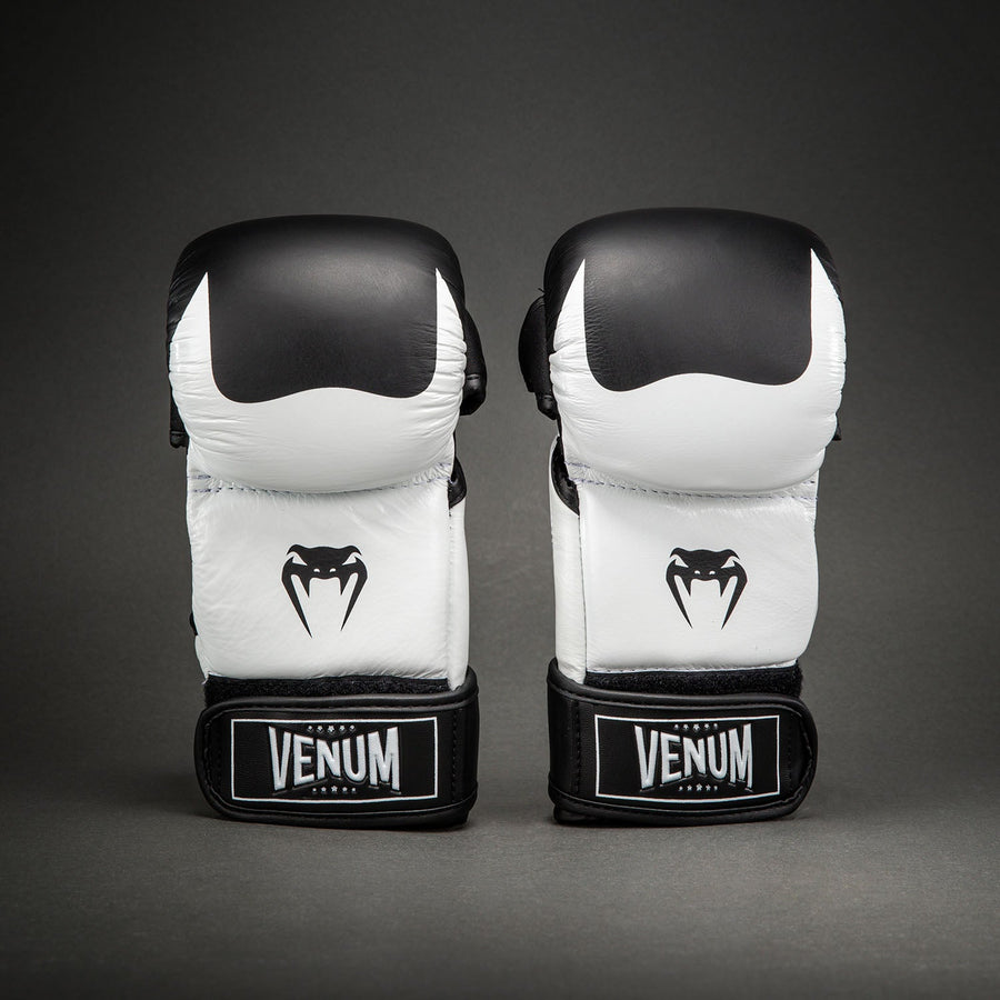 Venum Attack 2.0 Sparring Gloves Leather - Black/White
