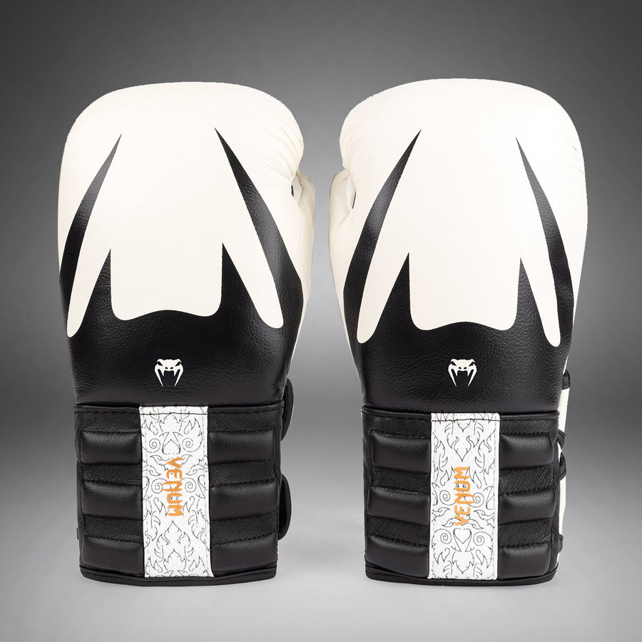 Venum Reverso Boxing Gloves - Snow White/Black — product view 2