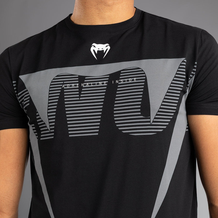 Venum Adrenaline T-Shirt - Black/Silver Grey — product view 5