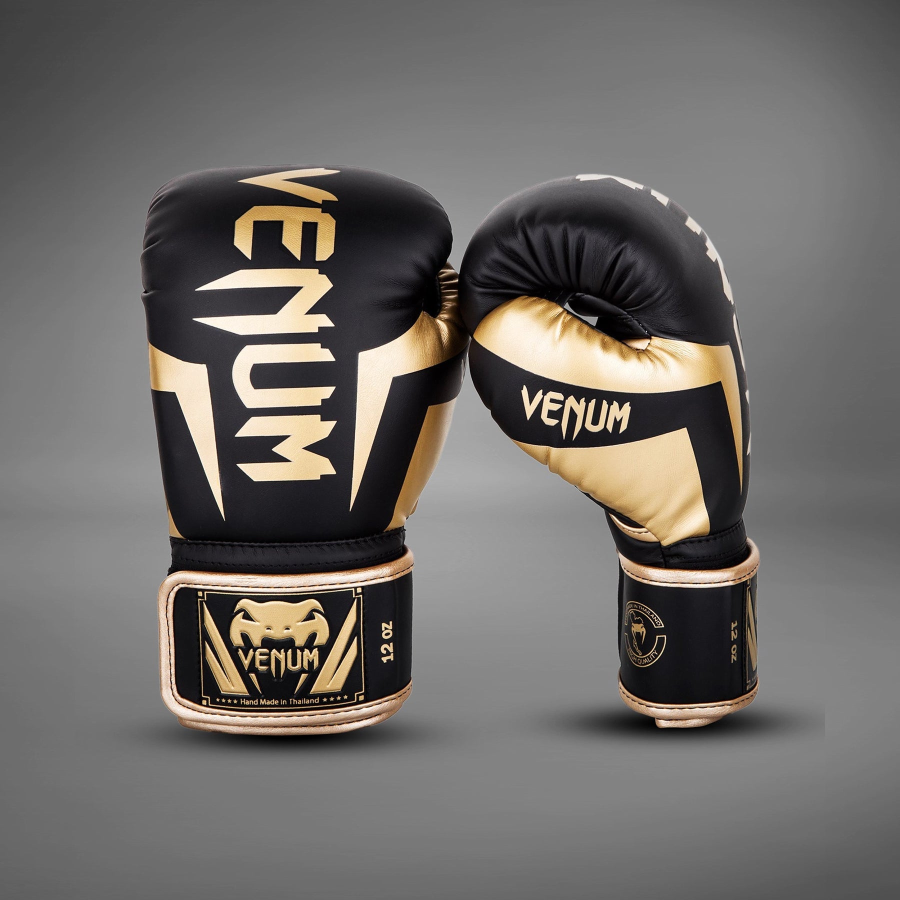 Venum Elite Boxing Gloves - Black/Gold