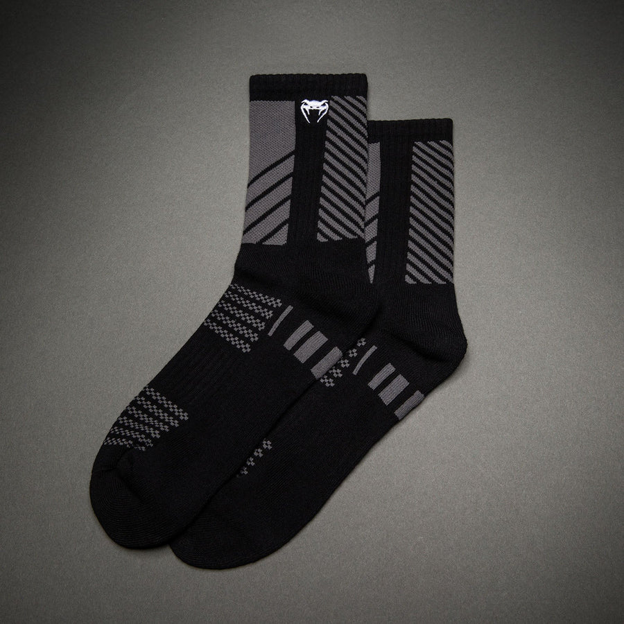 Venum Vector Crew Socks 3 Pack - Black/Grey — product view 4