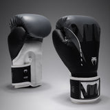 Venum Adrenaline Boxing Gloves - Black/Silver Grey — product view 2