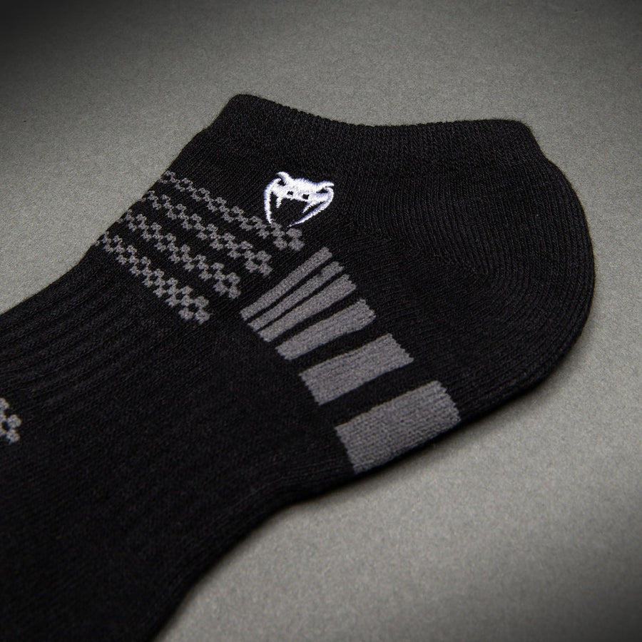 Venum Vector No-Show Socks 3 Pack - Black/Grey — product view 4