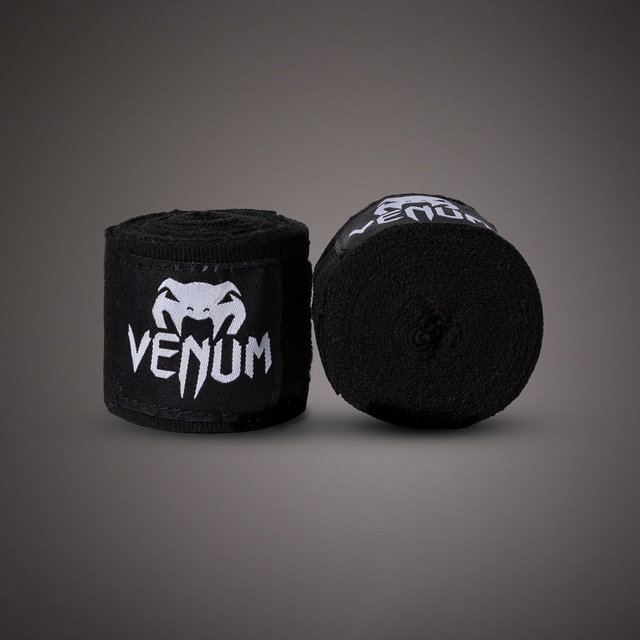 Venum Kontact Boxing Hand Wraps - 4.5m (180 in) - Black