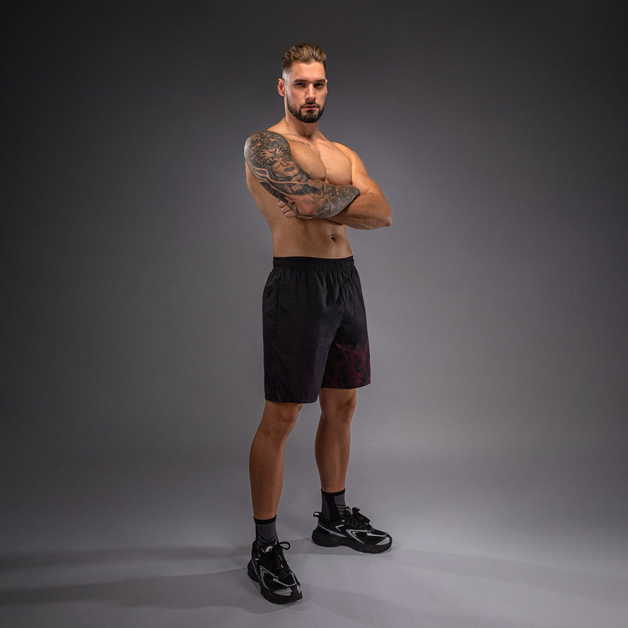 Venum Spectre Training Shorts - Black/Red — product view 3