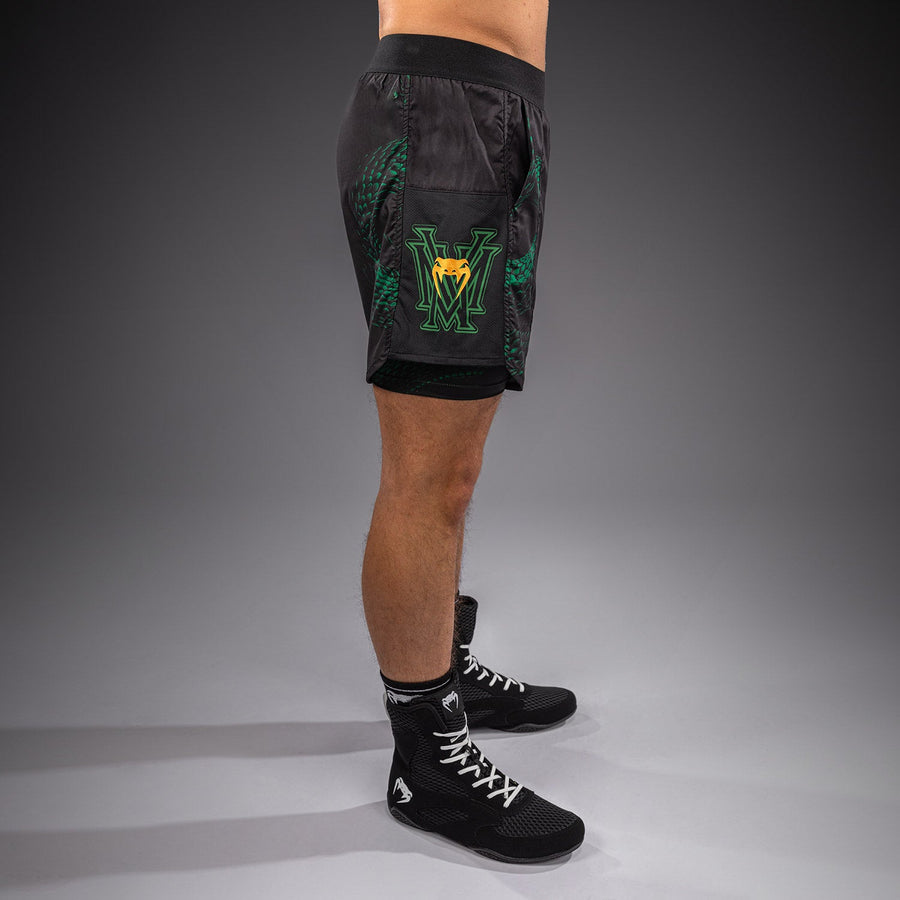 Venum Matupa Training Shorts - Black/Green/Gold — product view 3