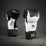 Venum Attack 2.0 Sparring Gloves Leather - Black/White