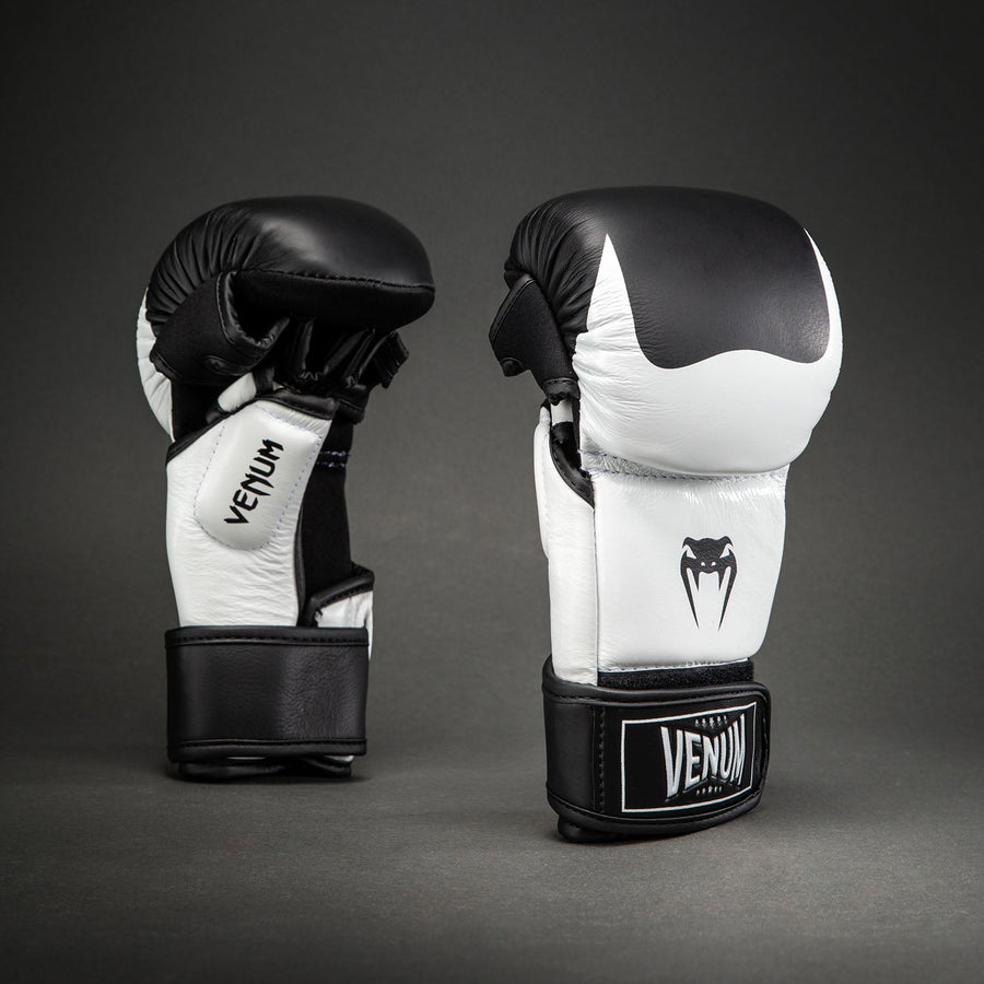 Venum Attack 2.0 Sparring Gloves Leather - Black/White