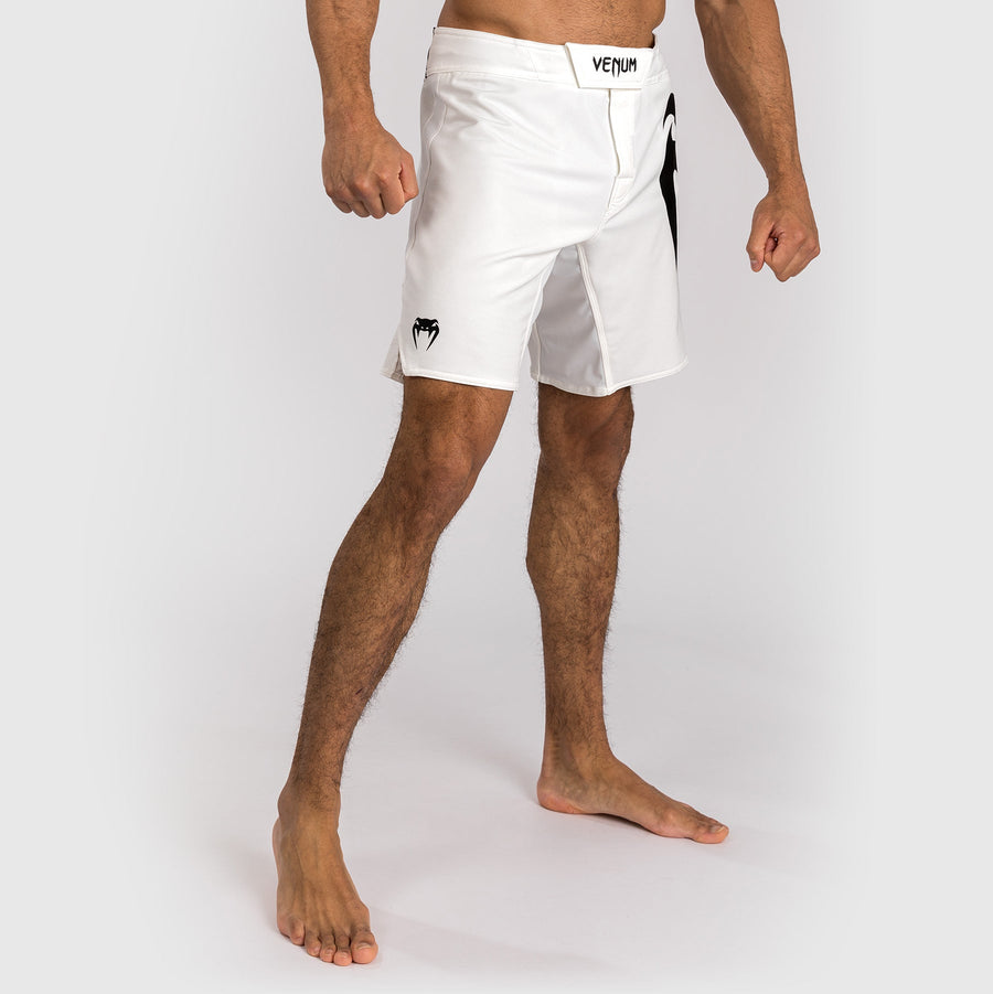 Venum Light 5.0 Fight Shorts - White/Black — product view 2