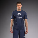 Venum Classic Dry Tech T-Shirt - Navy Blue/White