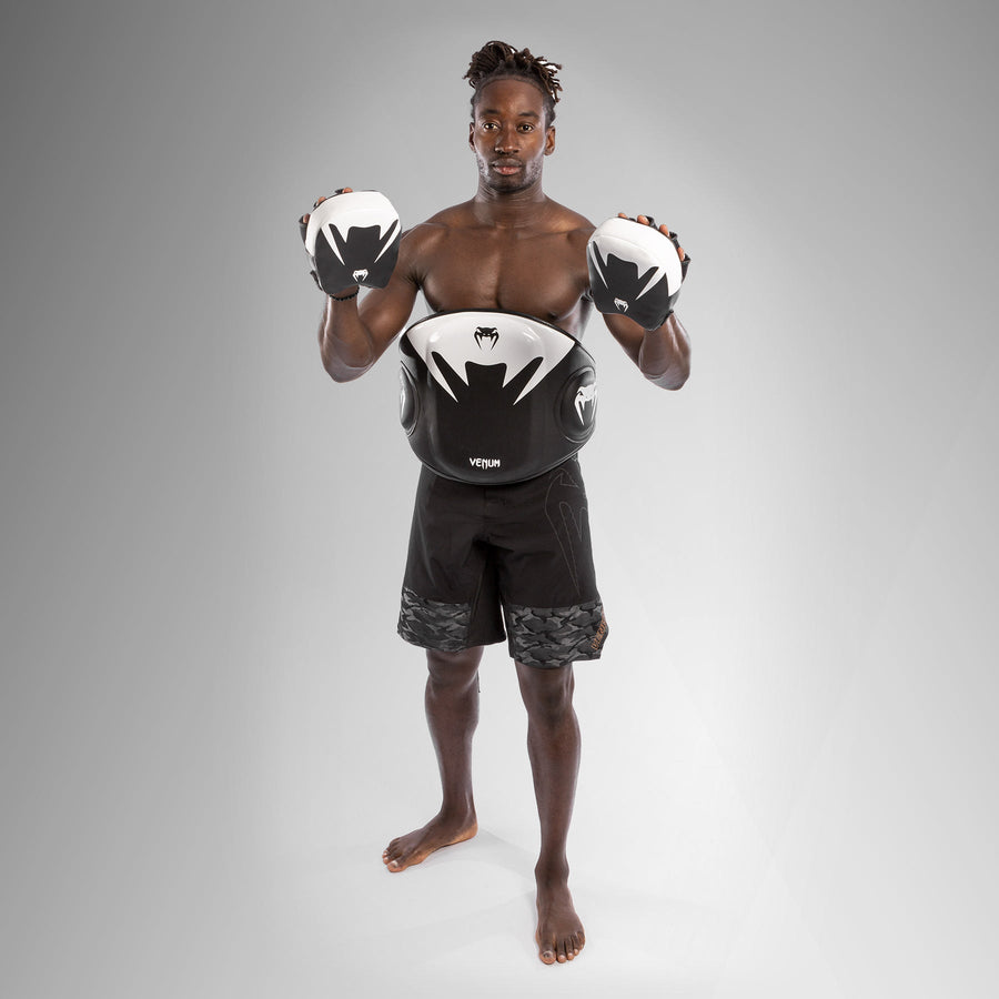 Venum Elite Belly Protector - Black/White — product view 7