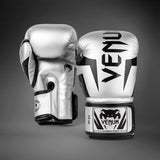 Venum Elite Boxing Gloves - Silver/Black — product view 3