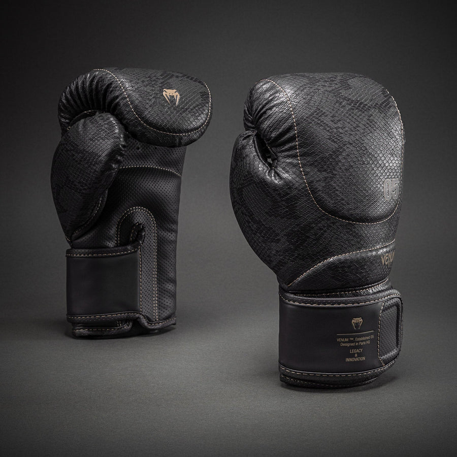 Venum Impact Evo Scales Boxing Gloves - Dark Grey — product view 2