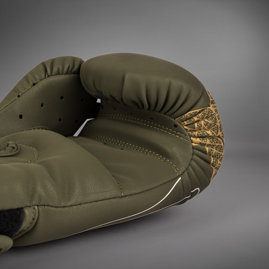Venum Serpenti Boxing Gloves - Khaki/Bronze/Ivory — product view 6