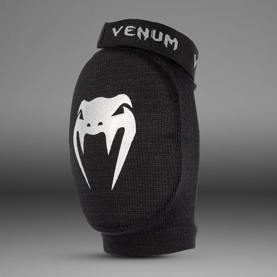 Venum Kontact Elbow Guards - Black/Silver — product view 4
