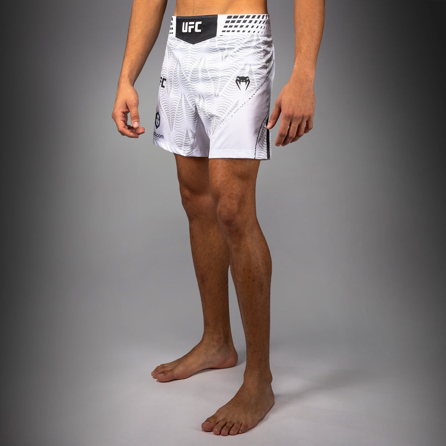 Men's UFC Zenith by Venum White Authentic Fight Night Short Fit Fight Short