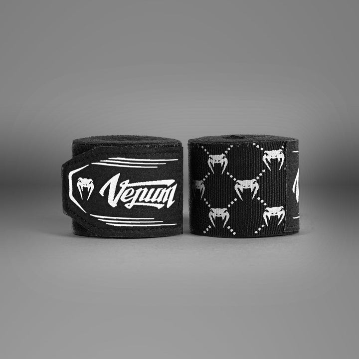 Venum Kontact Evo Monogram Boxing Hand Wraps - Black/White