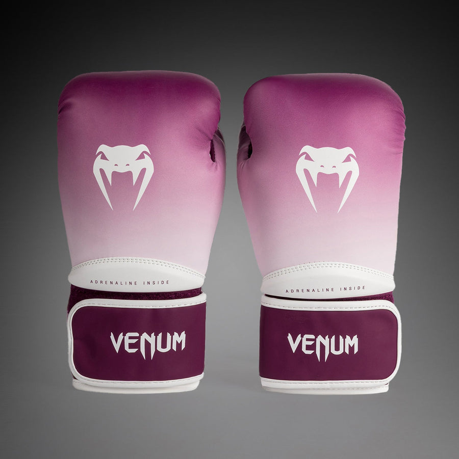 Venum Iris Boxing Gloves - Plum/white — product view 3
