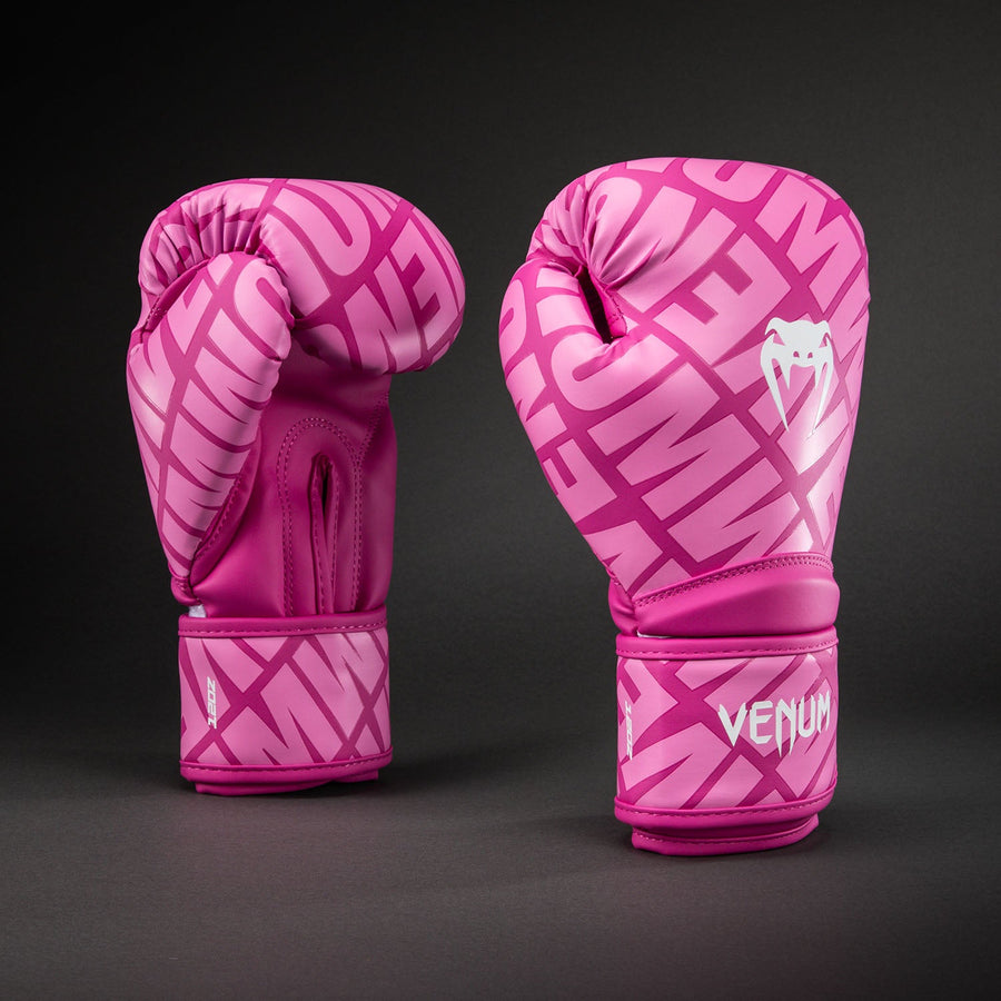 Venum Contender 1.5 XT 3D Boxing Gloves - Candy Pink/ White — product view 2