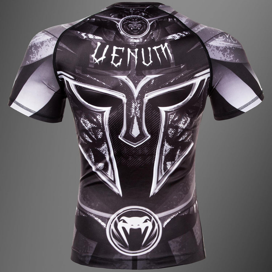 Venum Gladiator 3.0 Rashguard - Short Sleeves - Black/White — product view 4