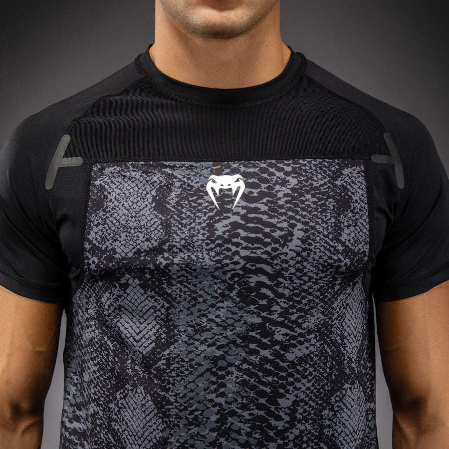 Venum G-Fit Scales Dry-Tech T-Shirt - Black/ Charcoal Grey — product view 4