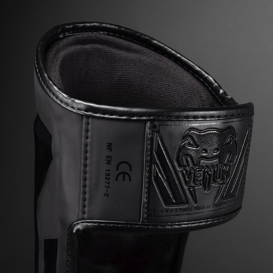 Venum Elite Standup Shin Guards - Matte/Black — product view 4