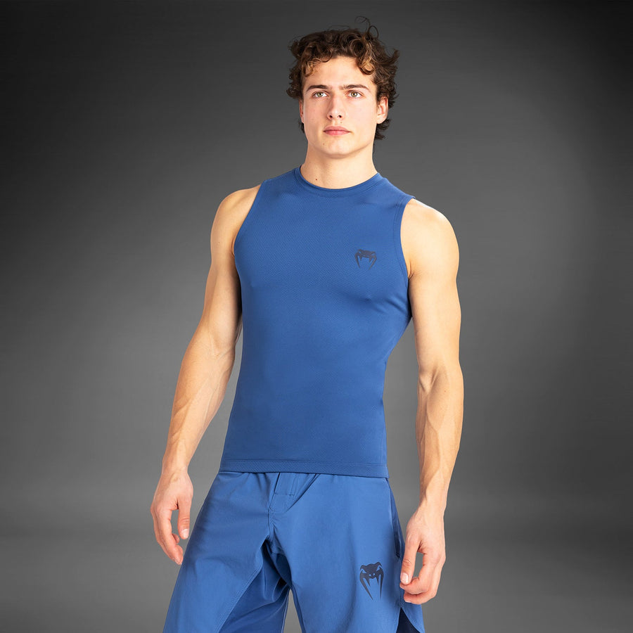 Venum Contender Men’s Sleeveless Rashguard - Blue — product view 3