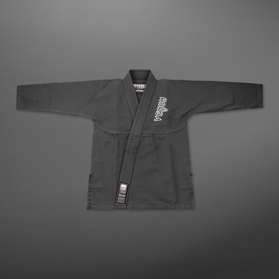 Venum Contender Kids BJJ Gi (Free white belt included) - Grey — product view 4