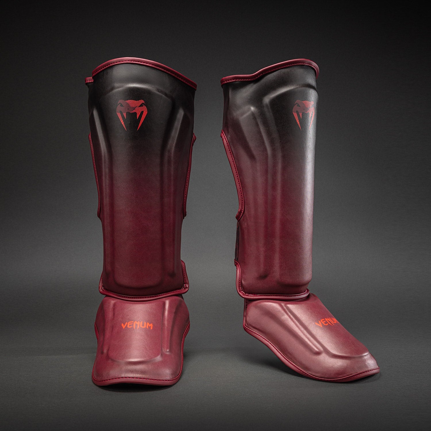 Venum Spectre Shin Guards - Black/Red