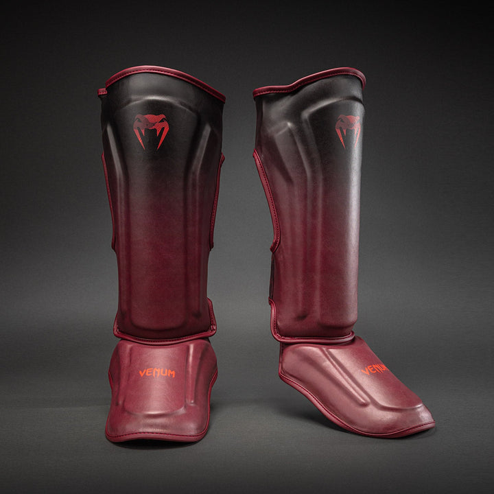 Venum Spectre Shin Guards - Black/Red