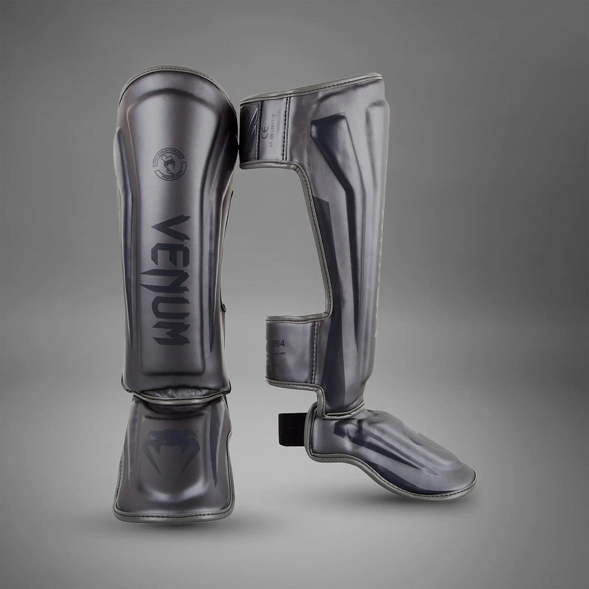 Venum Elite Standup Shinguards - Grey