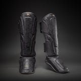 Venum Impact Evo Scales Shin Guards - Dark Grey — product view 2