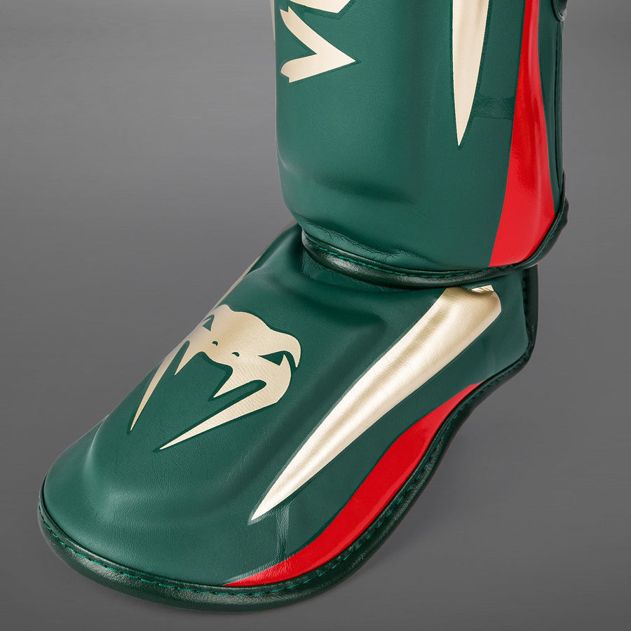 Venum Elite Shin Guards - Special Edition - Green — product view 4