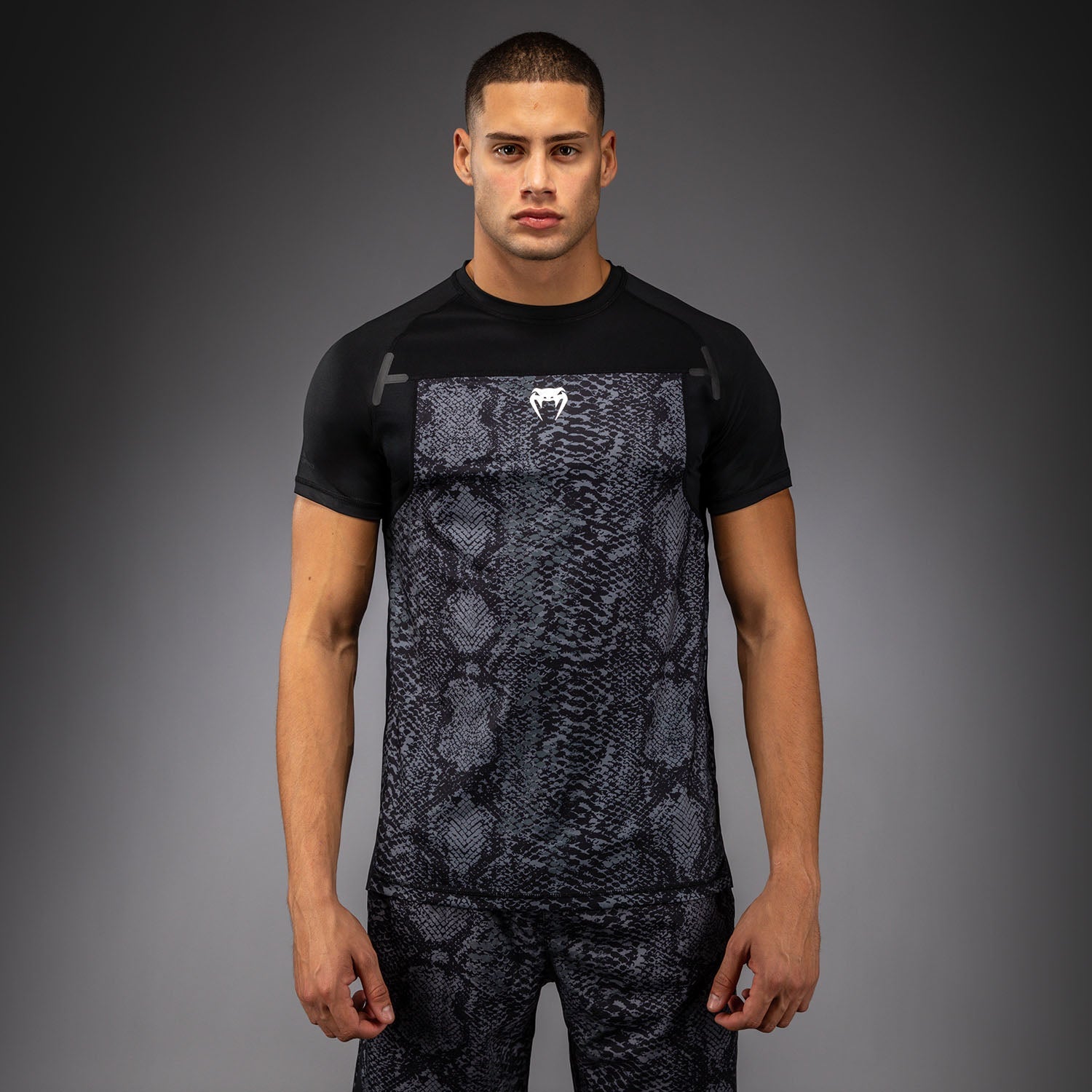 Venum G-Fit Scales Dry-Tech T-Shirt - Black/ Charcoal Grey